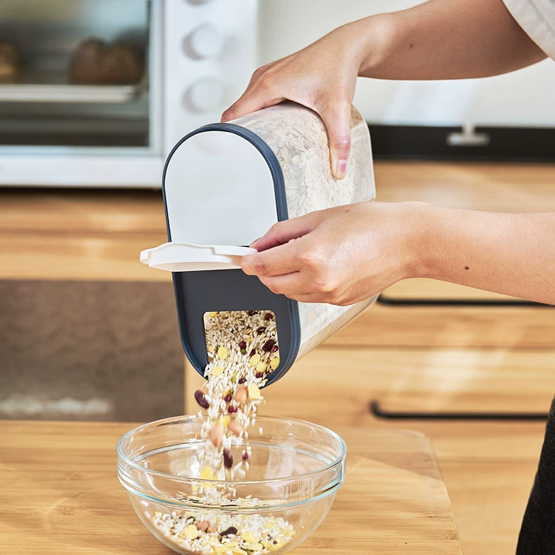 Q35-6623 Grain and Cereal cans, food storage boxes, kitchen nut storage cans, grain separation storage sealed cans Application Scenario