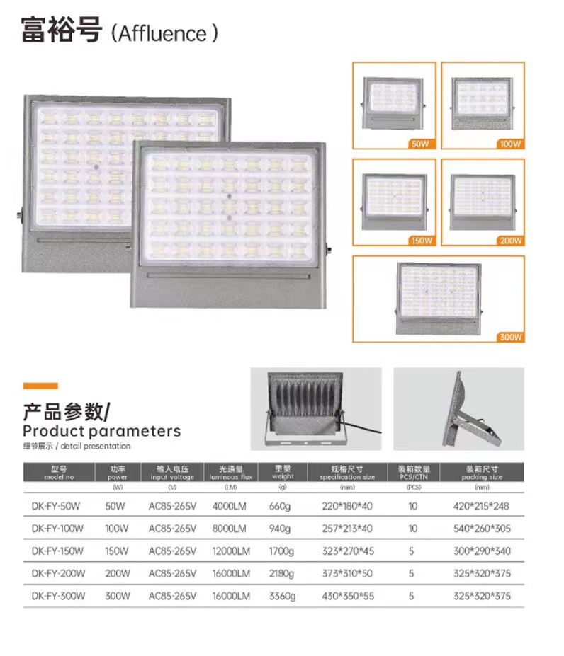 投光灯照树灯50w100w 彩色led投光灯 防雨户外照明投射灯庭院详情8