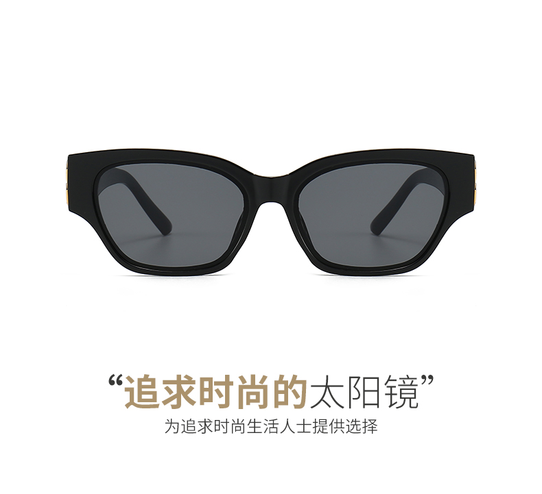 跨境女士小框方形太阳镜欧美复古B家个性墨镜sunglasses5445详情7