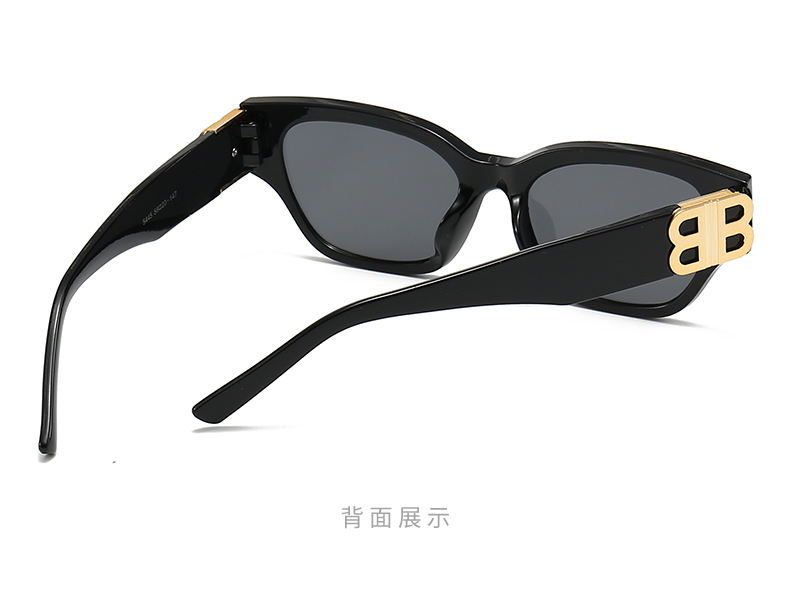 跨境女士小框方形太阳镜欧美复古B家个性墨镜sunglasses5445详情12