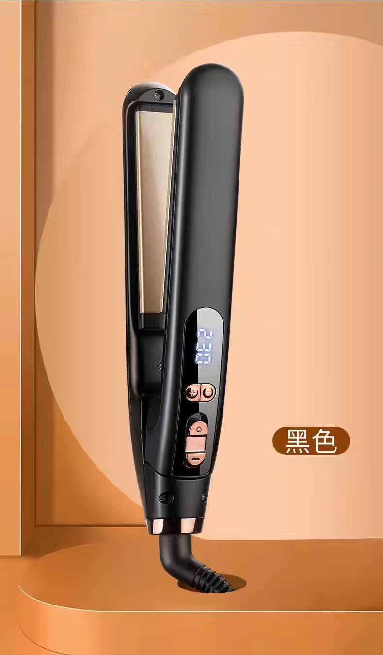 Portable dry and wet dual-purpose hair straightener for foreign trade, curling iron, straightening and curling dual-purpose electric clamp, temperature-adjustable curling iron, straightener and electric clamp pic 12