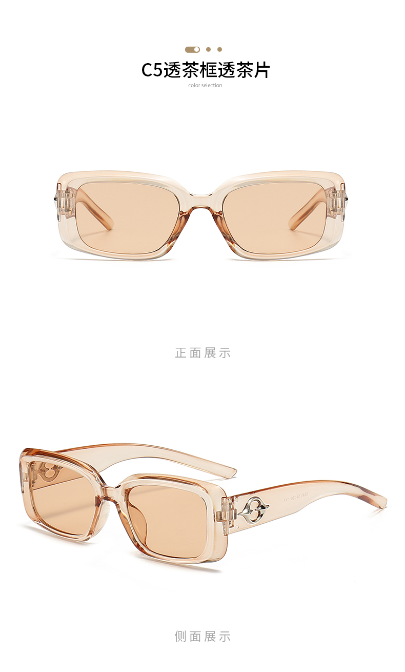 新款时尚潮流欧美跨境猫眼太阳眼镜男女士ins凹造型墨镜5441详情14