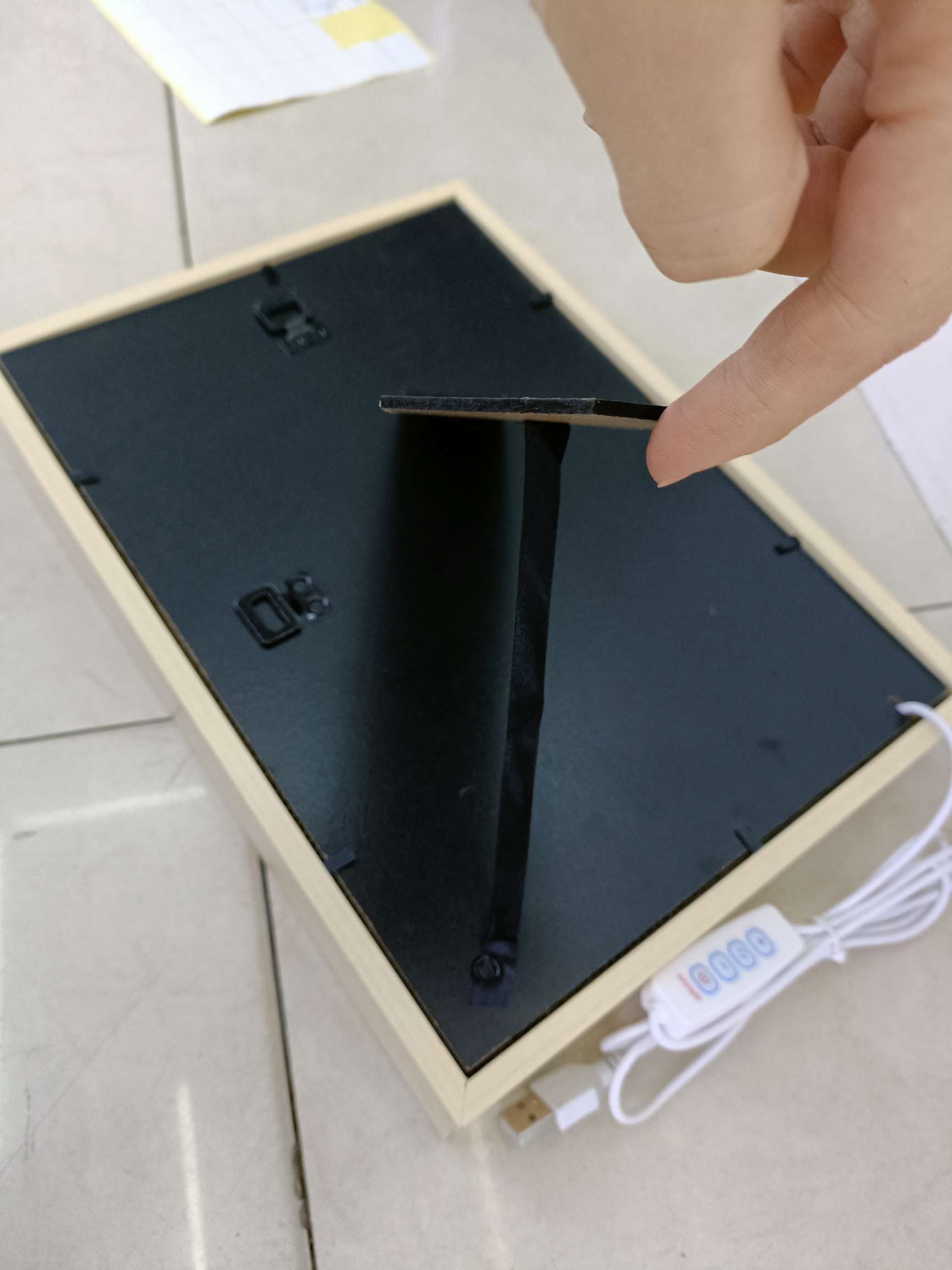 木框灯光画 usb接口 三种灯光  创意灯 图案多详情图12