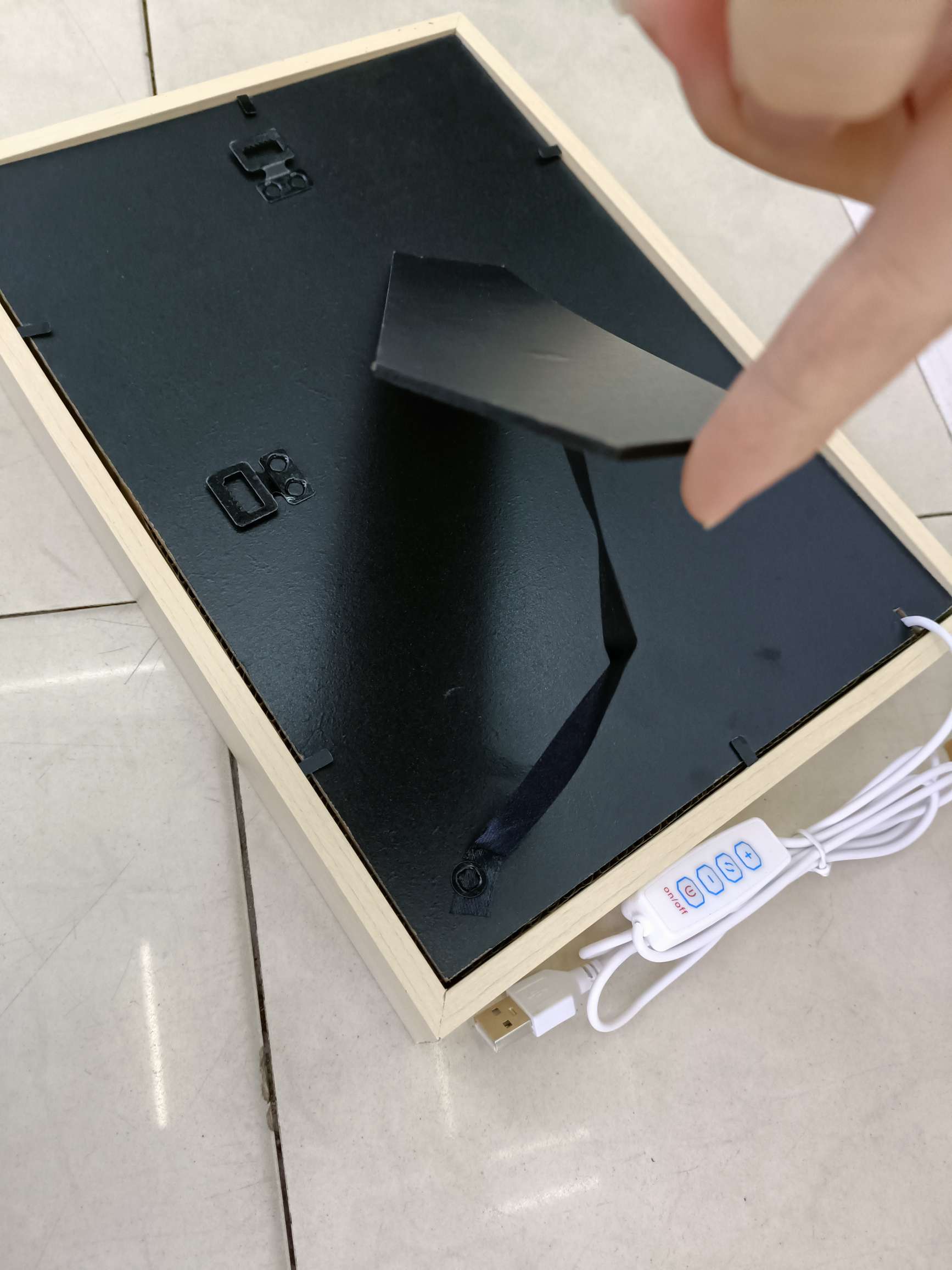 木框灯光画 usb接口 三种灯光  创意灯 图案多详情图13