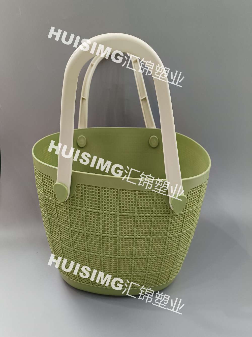 A hand-held soft plastic eco-friendly portable storage basket