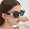 跨境女士小框方形太阳镜欧美复古B家个性墨镜sunglasses5445图
