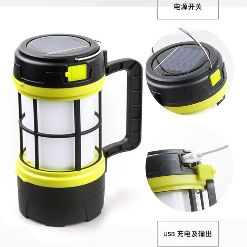 Cross-border solar lighting lamps, horse lanterns, outdoor camping lamps, rechargeable household emergency lights, camp tent lights Application Scenario