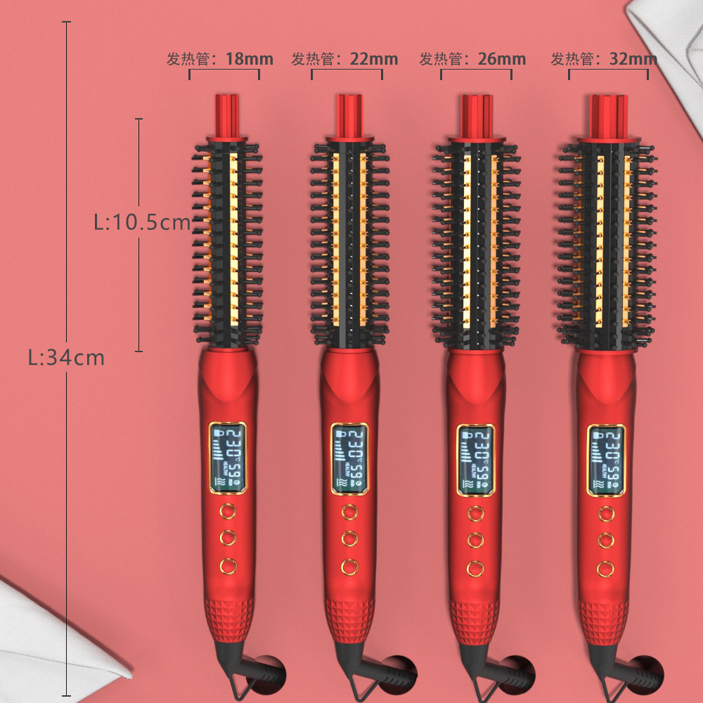8603A-LX Electric heating Comb, curling and straightening dual-purpose, fluffy perming comb, internal straightening comb, hot curling comb, round comb, electric curling comb Application Scenario