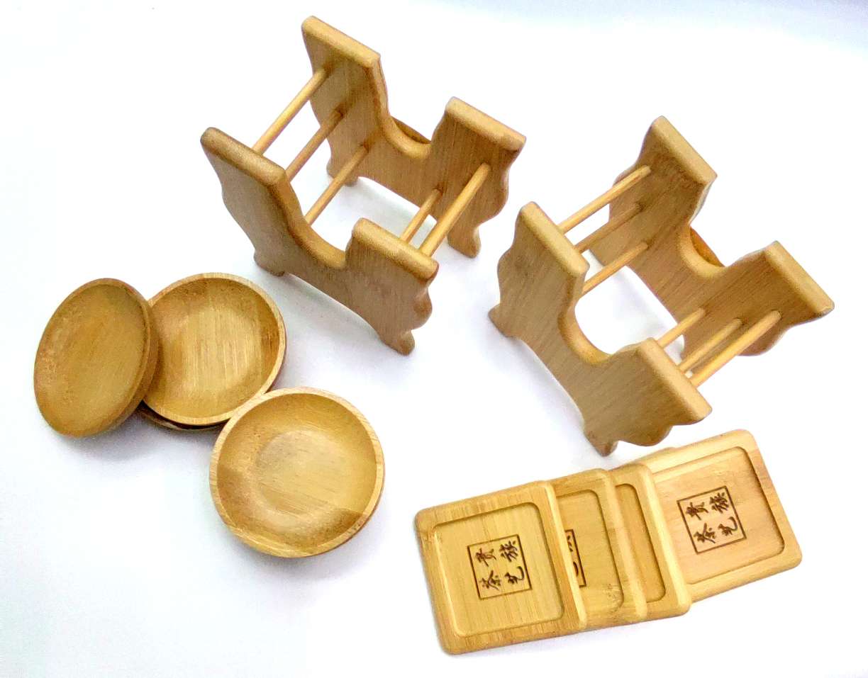 Jiehao coasters, tea cup holders, heat-insulating tea MATS, anti-scald coasters, cup holder sets, tea sets, tea ceremony accessories, engraved characters