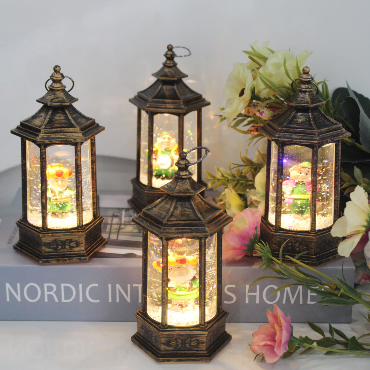 New Ramadan retro water feature wind lamp, led wish lamp, hand-held night light, crystal sequin lamp, Ramadan gift Specification image