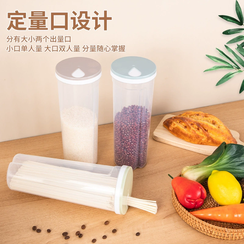 Q35-7104 Noodle storage box, food-grade sealed jar, noodle and grain storage jar, dried noodle cylinder Application Scenario