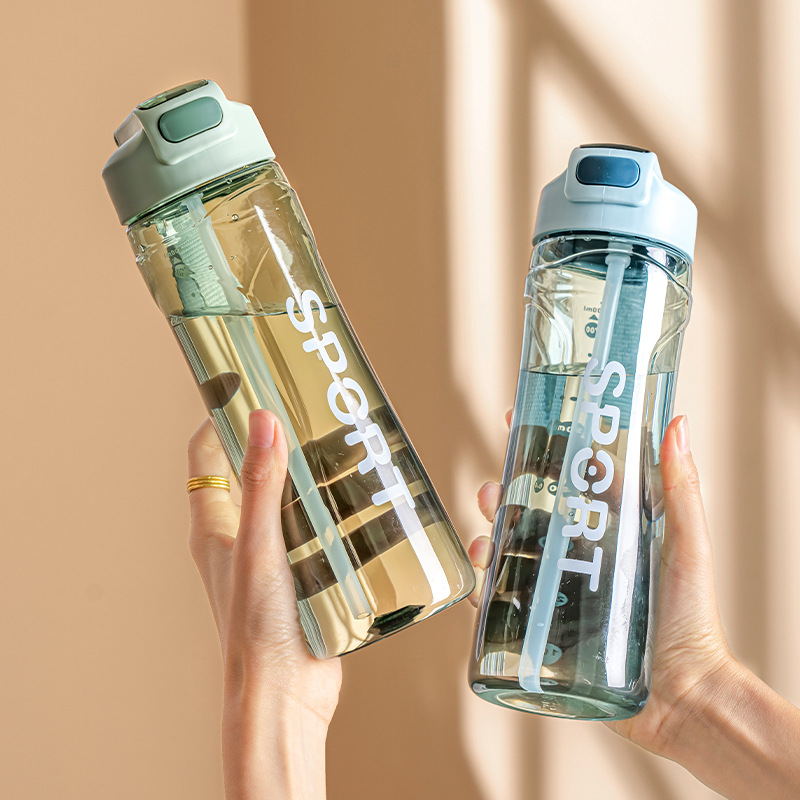 Large Capacity Sports Water Cup Girls Portable High Temperature Straw Cup Summer Fitness Kettle Men's Water Cup Sports Large Capacity With Rope details Picture