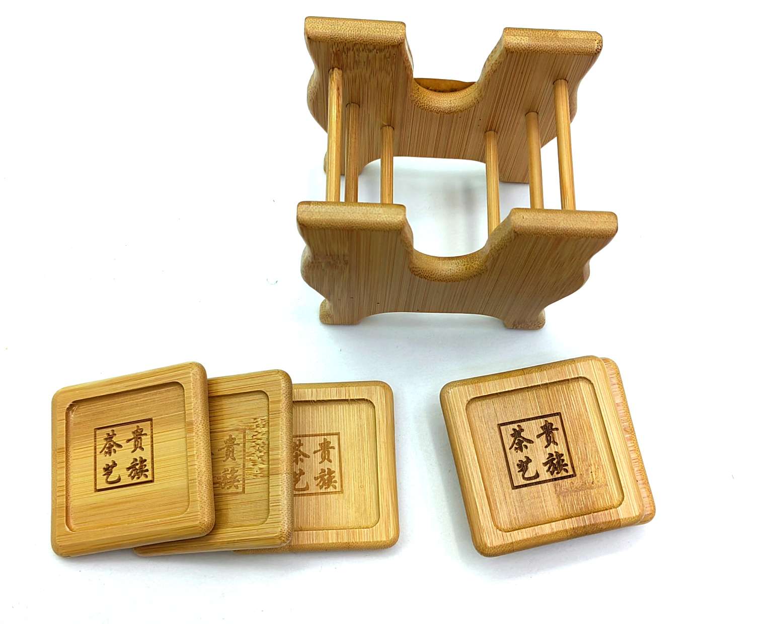 Jiehao coasters, tea cup holders, heat-insulating tea MATS, anti-scald coasters, cup holder sets, tea sets, tea ceremony accessories, engraved characters detail image 6