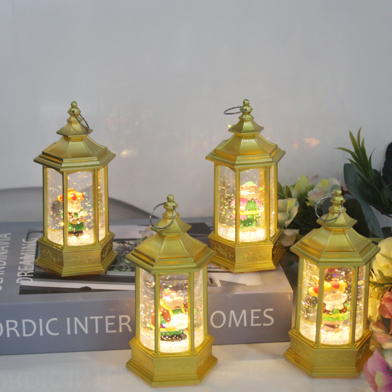 New Ramadan retro water feature wind lamp, led wish lamp, hand-held night light, crystal sequin lamp, Ramadan gift