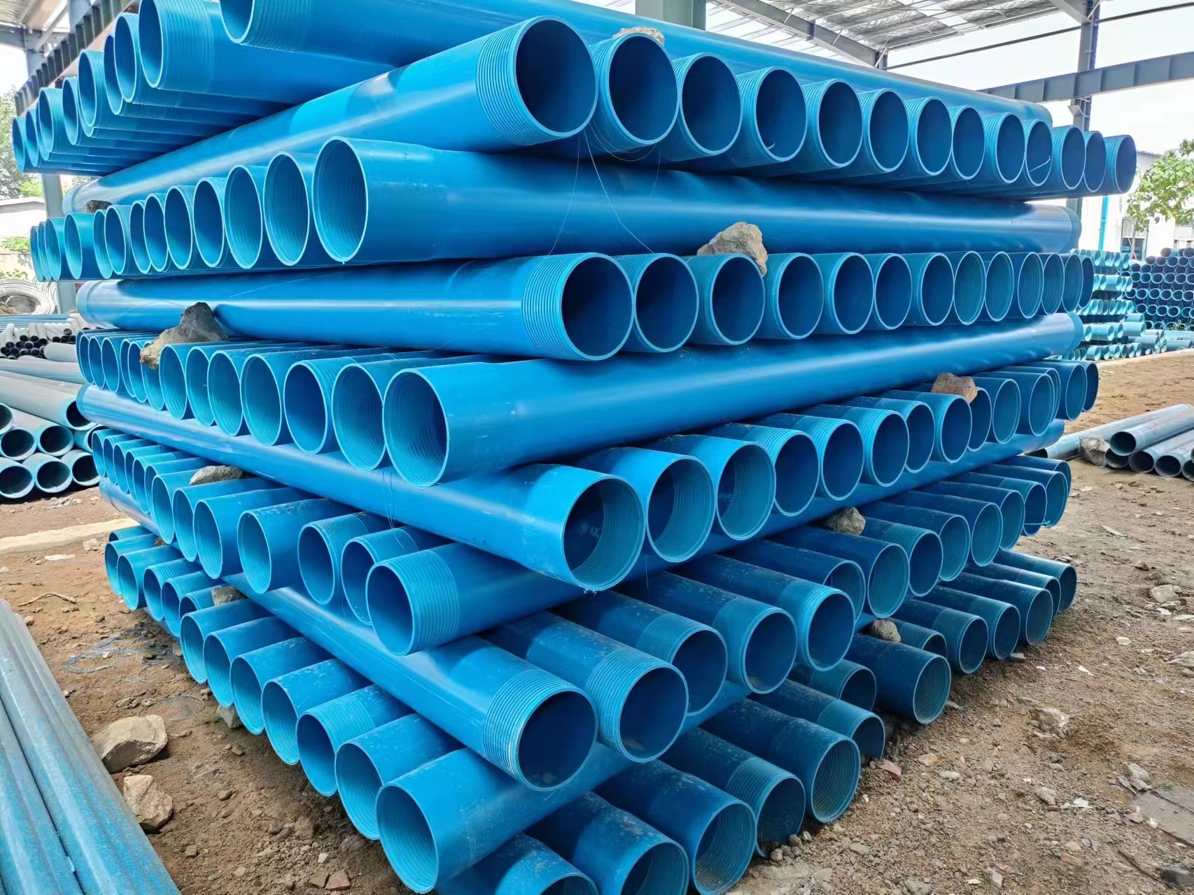 PVS pipes for sewage drainage, water supply, well walls, PVC well wall pipes, well drilling pipes, combined assembly pipes, and drainage pipes Application Scenario
