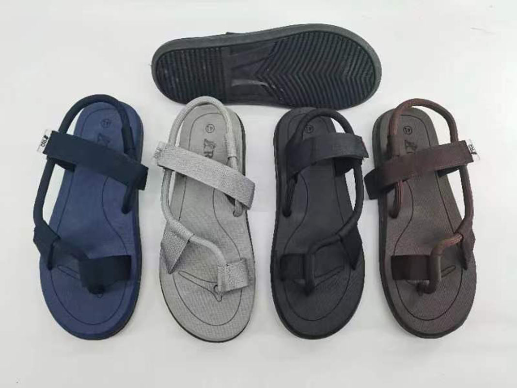 Custom-made anti-slip flat beach shoes for men and women in the new summer EVA sandals for foreign trade details Picture