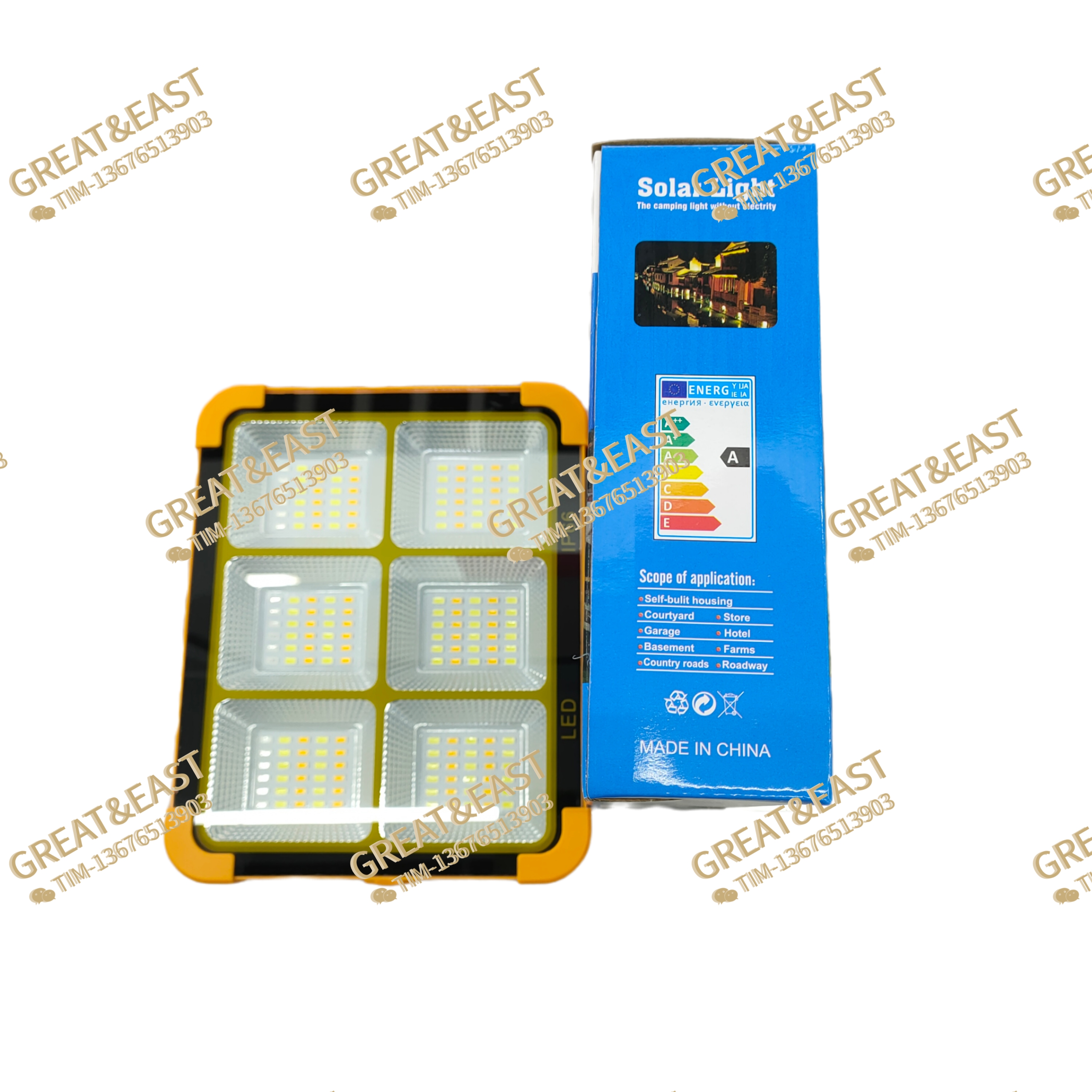 منتج الطاقة الجديد Solar Light D18 6 صفارة يدوية Application Scenario