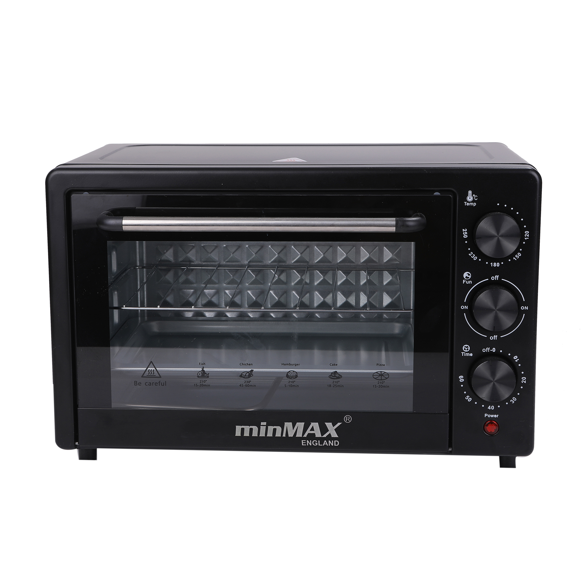 minMAX电烤箱25升容量扩容内胆统一温控 家用多功能批发电烤炉