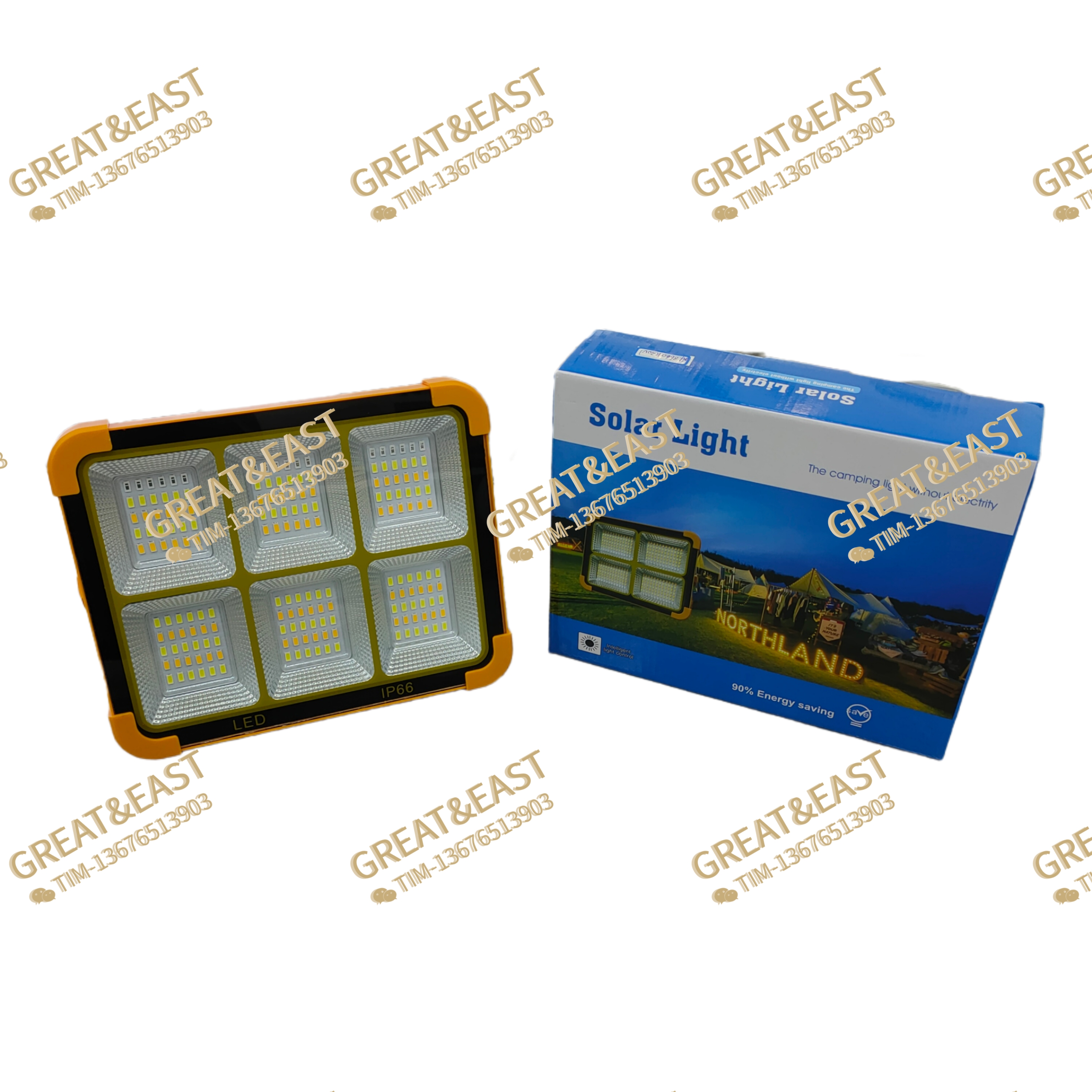 Nuevos productos de energía luz Solar D18 6 compartimentos luz portátil