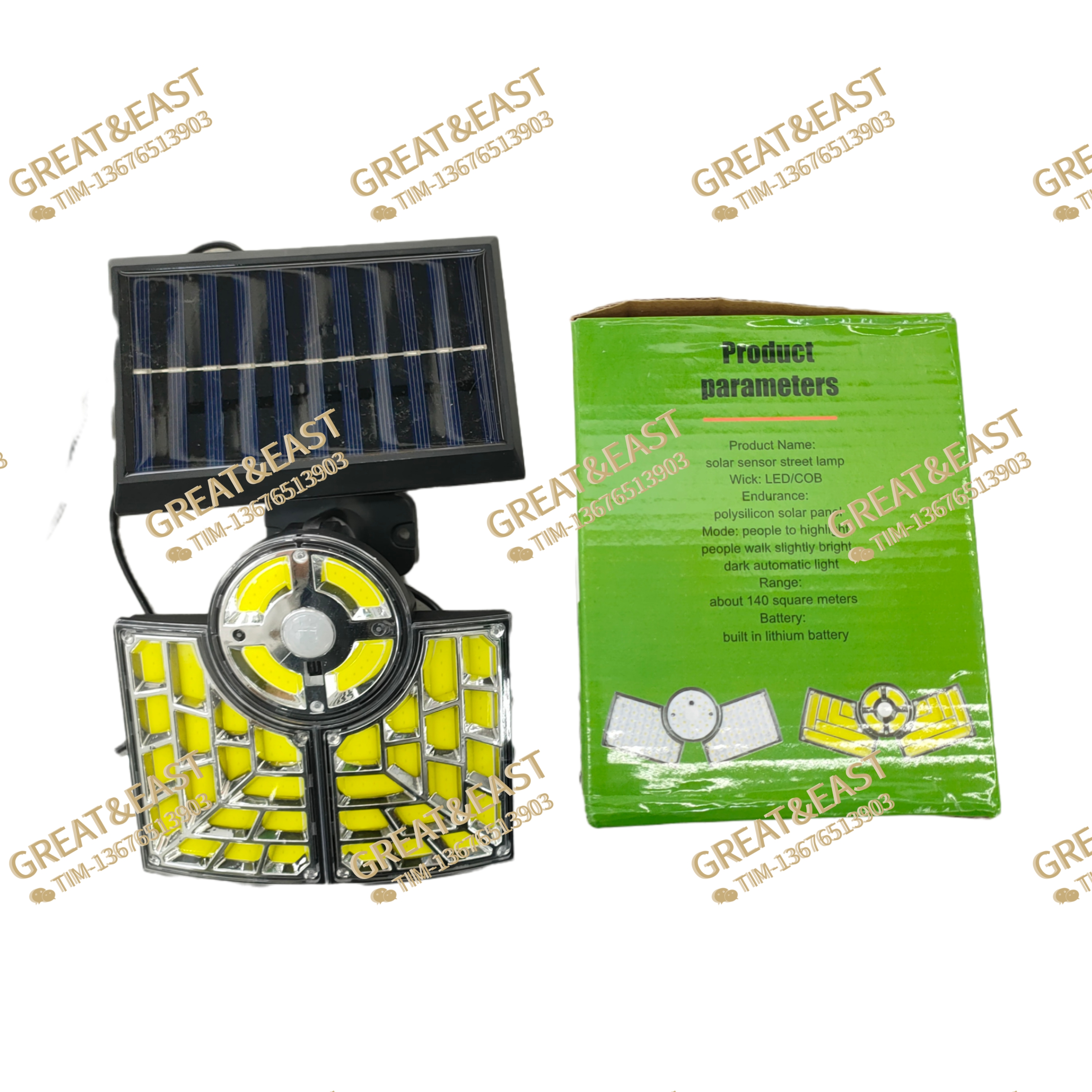 Nuevos productos de energía luz Solar split wall lamp details Picture