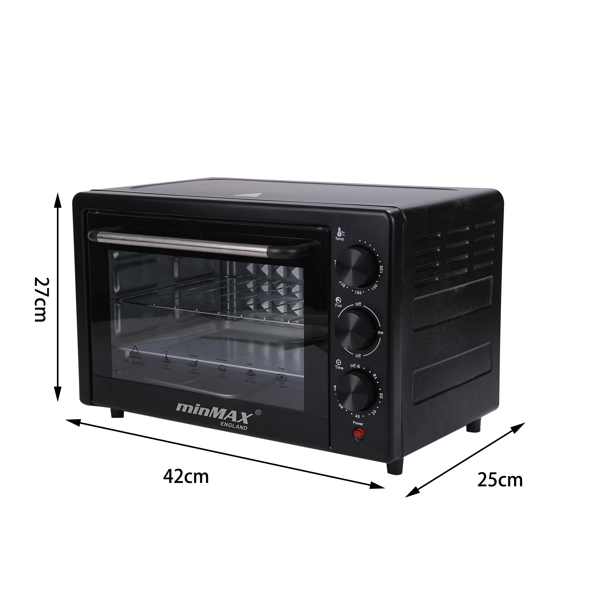 minMAX electric oven 25-liter capacity expansion inner liner unified temperature control household multi-functional wholesale electric oven Item Picture