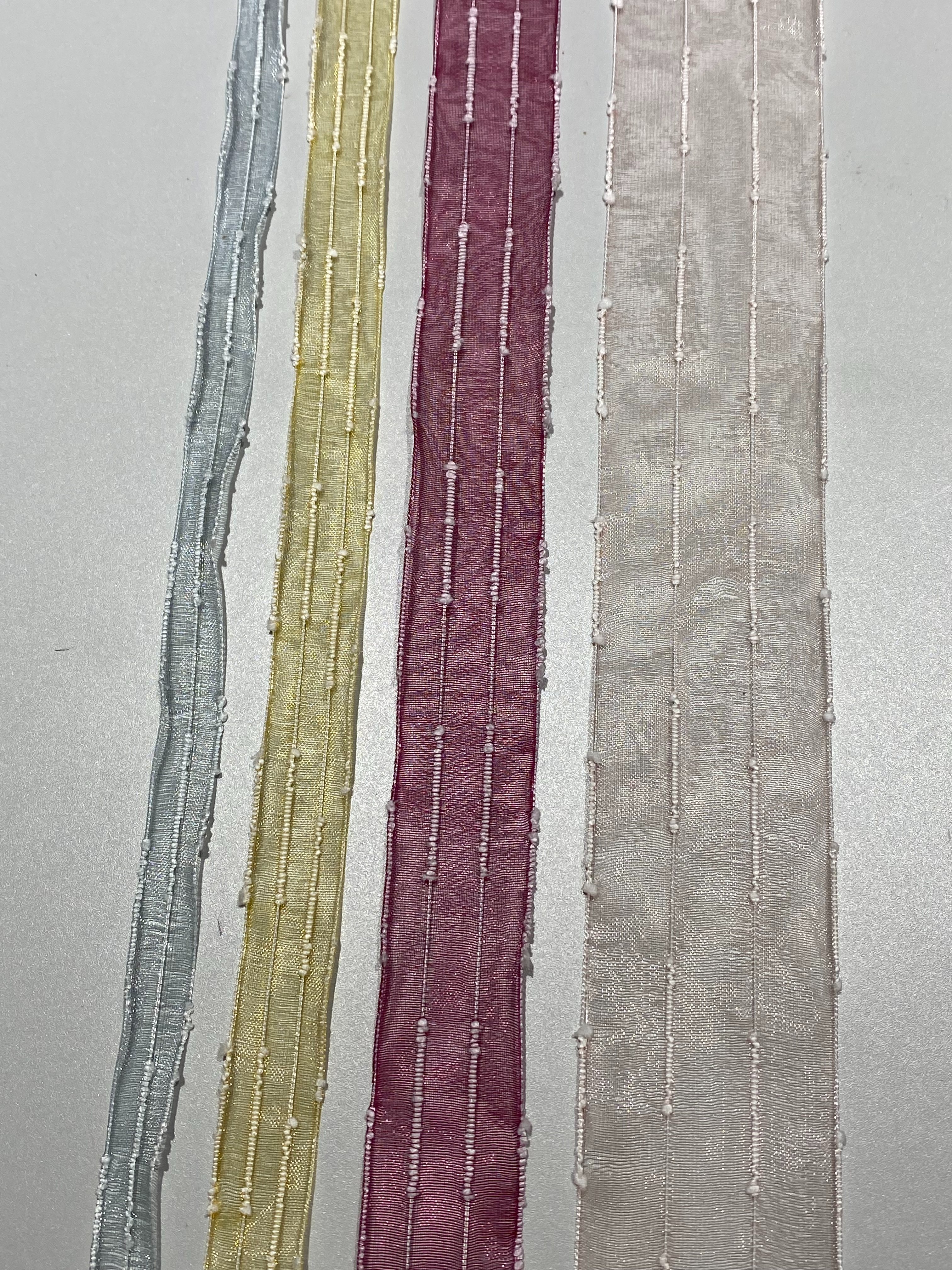 "Jianjian Classic White Thread snow gauze Strap DIY hat strap accessories and clothing accessories. Specification image