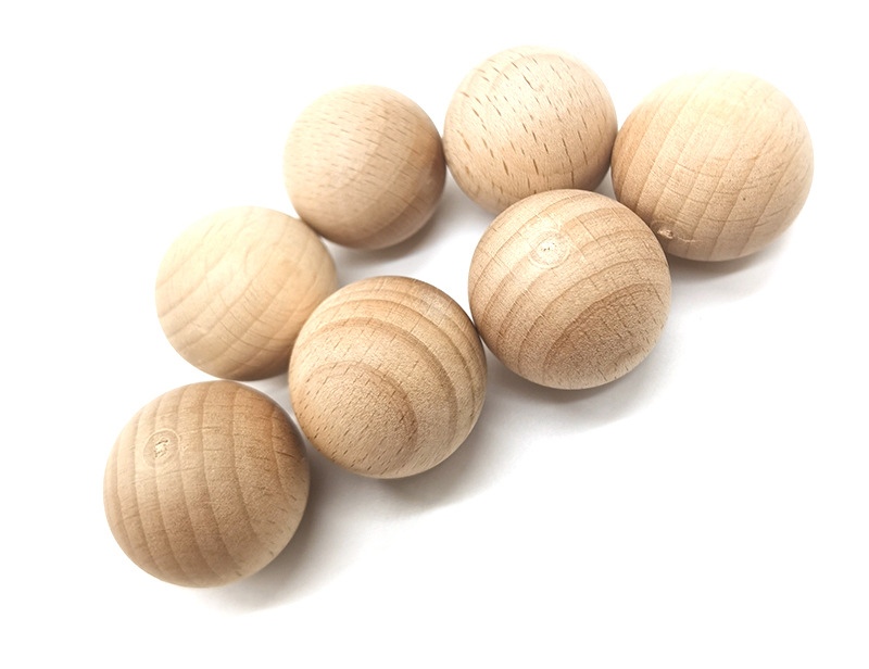 Jiehao Manufacturers Supply Wood Ball Wood Ball Wood Beads Supply Wood Ball Loose Wood Beads Solid Wood Balls details Picture