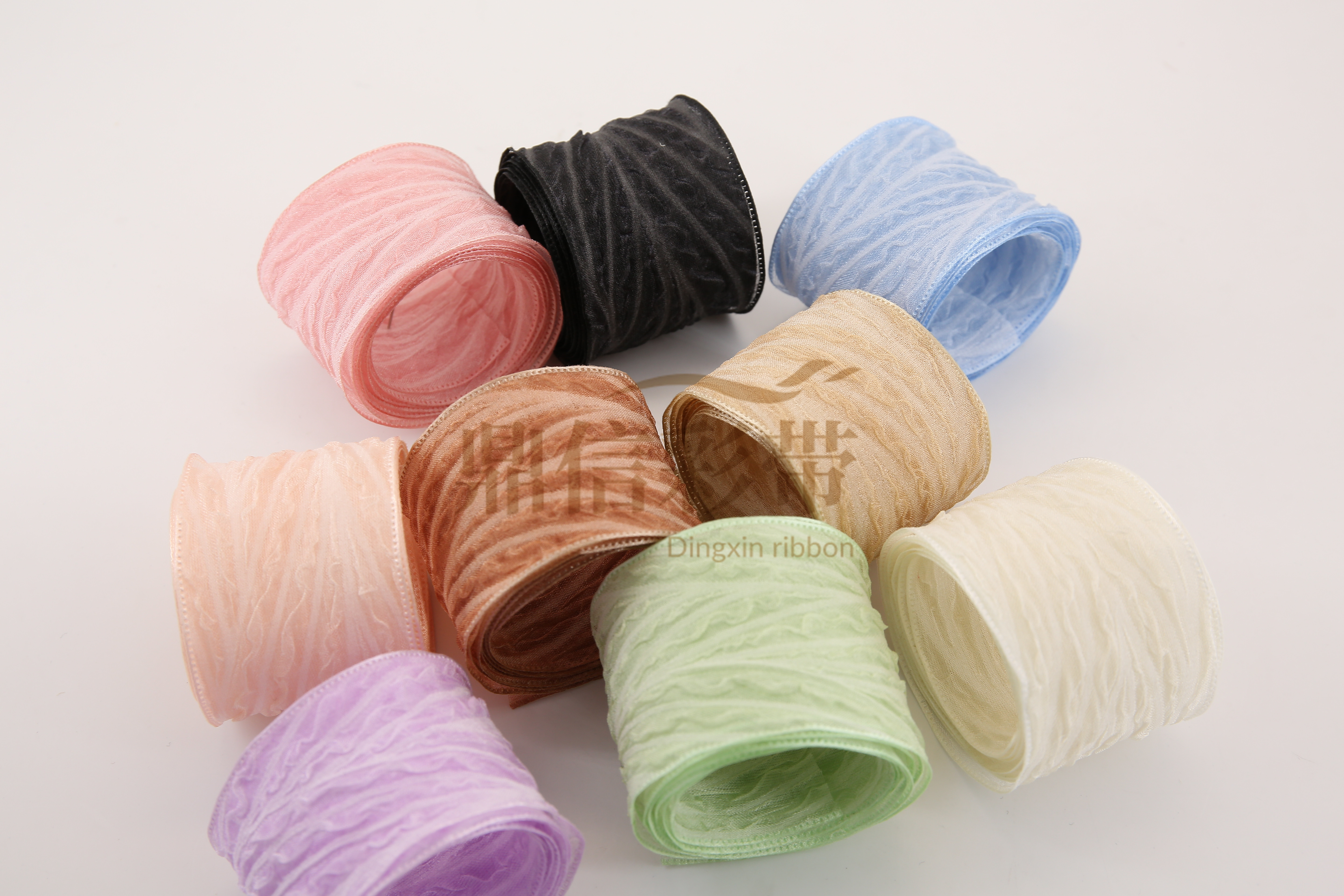 Ding Xin Ribbon 4Cm 100 Yards Twill Chiffon Diy Bow Style Cute Popularity Fashion Clothing Accessories Application Scenario