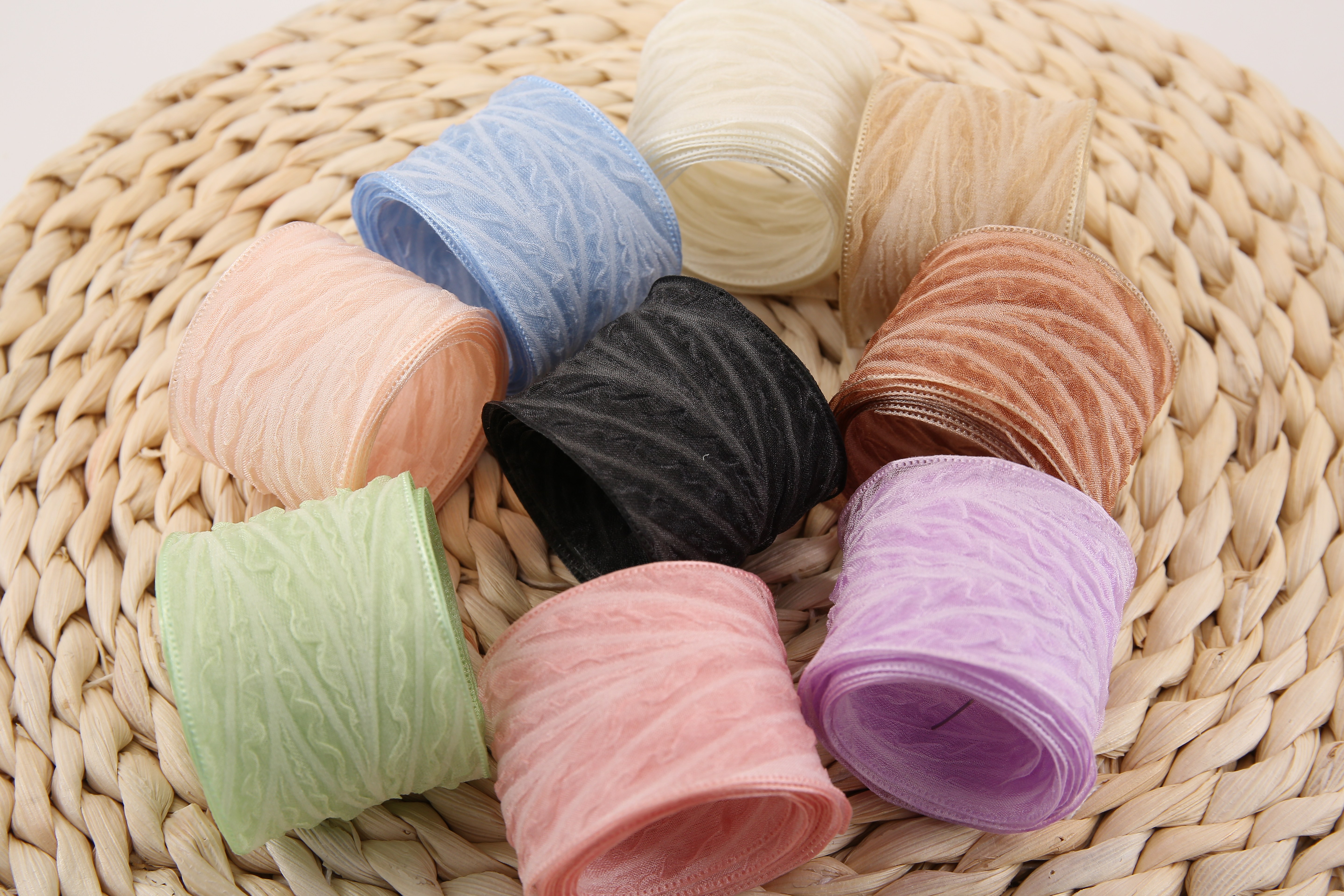 Ding Xin Ribbon 4Cm 100 Yards Twill Chiffon Diy Bow Style Cute Popularity Fashion Clothing Accessories