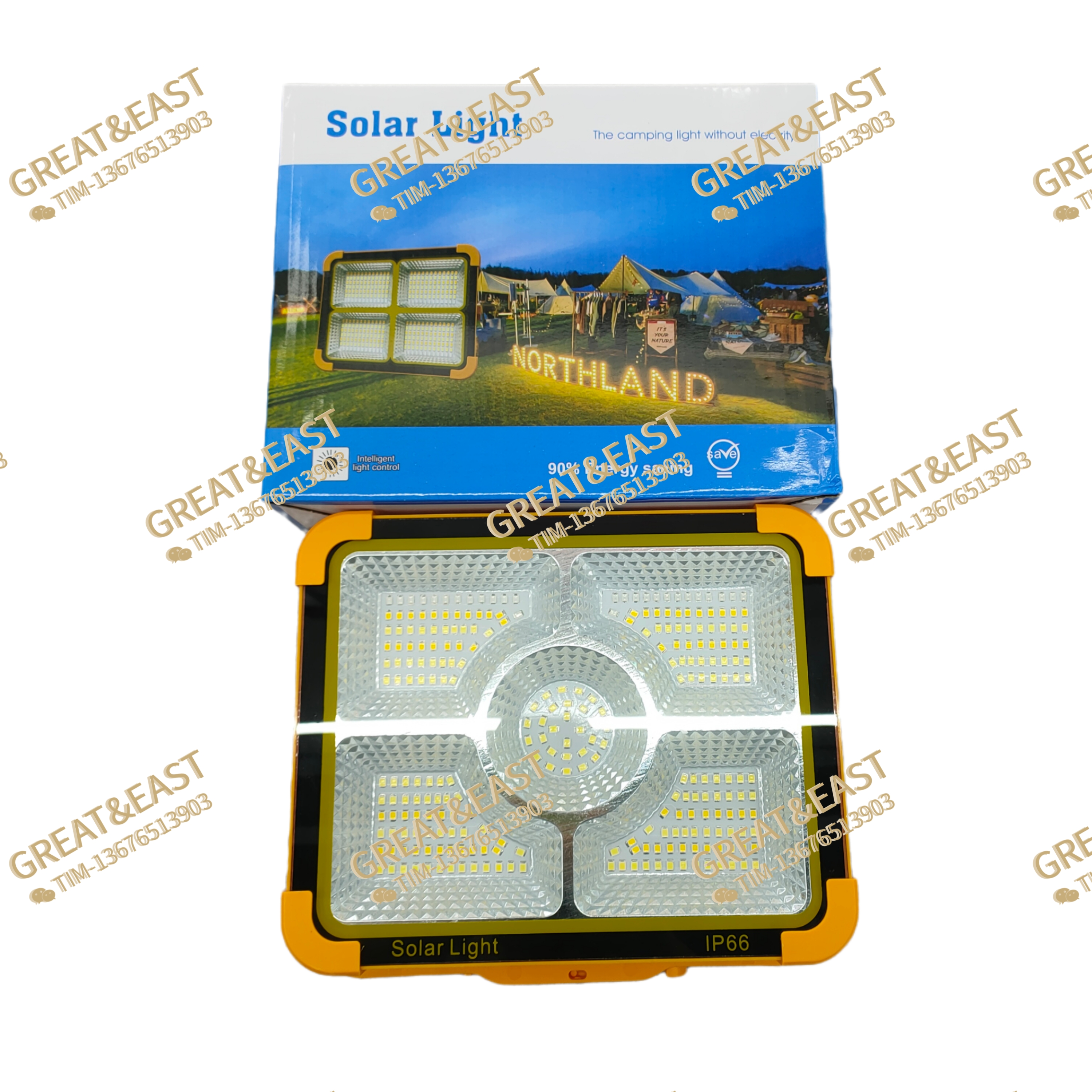 Nuevos productos de energía luz Solar D18 5 grid handllight Item Picture