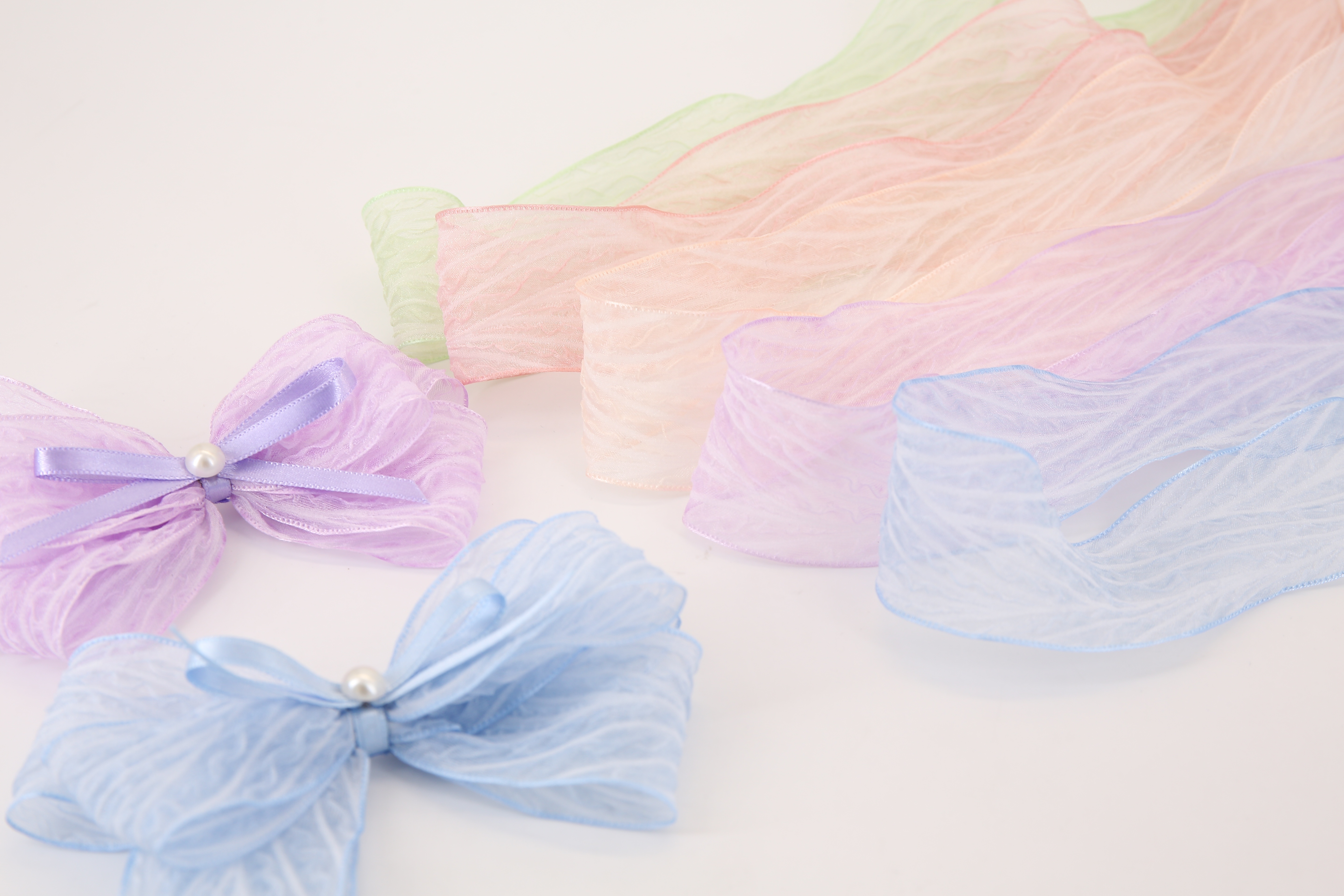 Ding Xin Ribbon 4Cm 100 Yards Twill Chiffon Diy Bow Style Cute Popularity Fashion Clothing Accessories details Picture