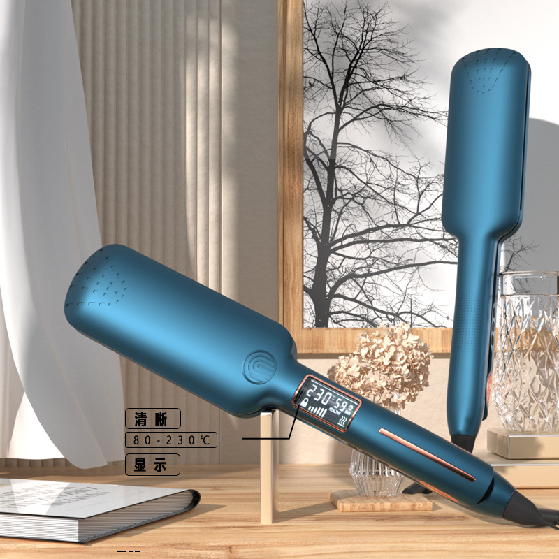 8601L Large screen LCD hair straightener, wide plate thin type hair straightener, Amazon cross-border electric straightener, plug-in electric straightener pic 6