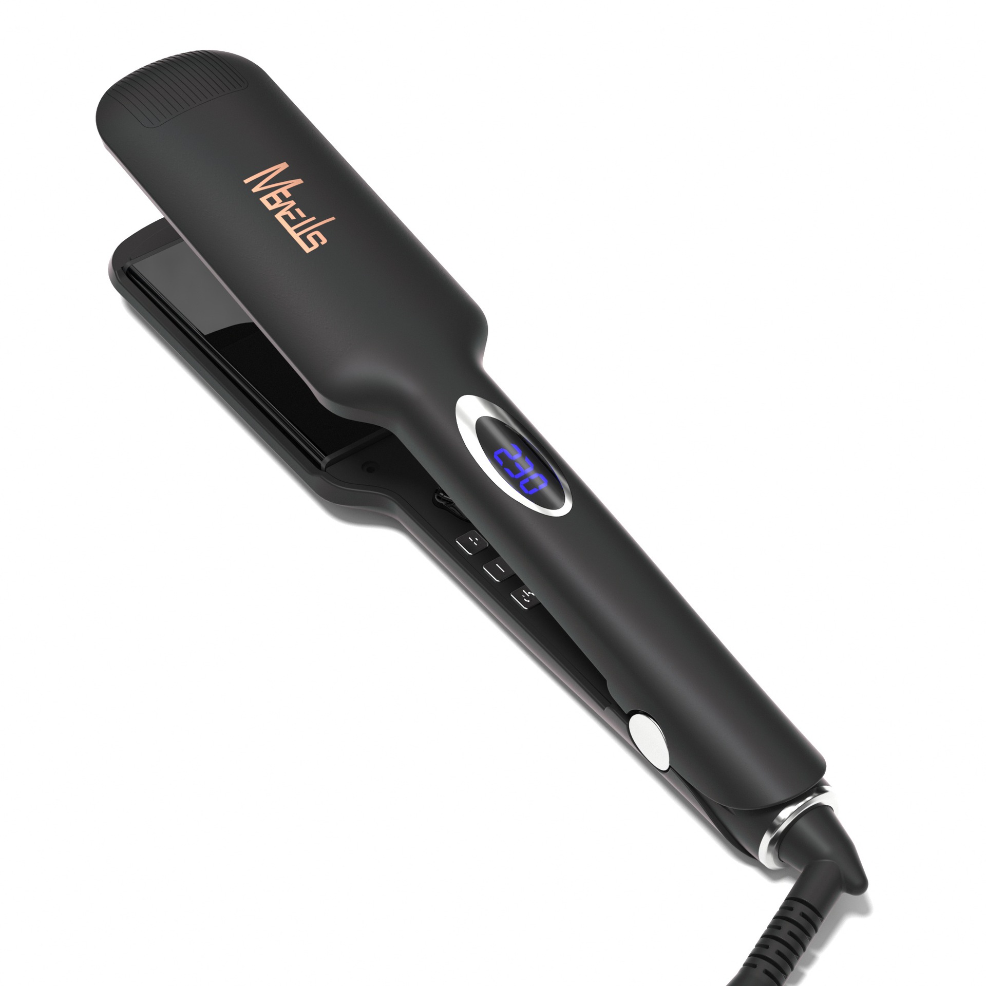 Mewells infrared hair straightener, 5CM wide heating plate, straightener clip, PTC negative ion straightener clip, LCD straightener Item Picture