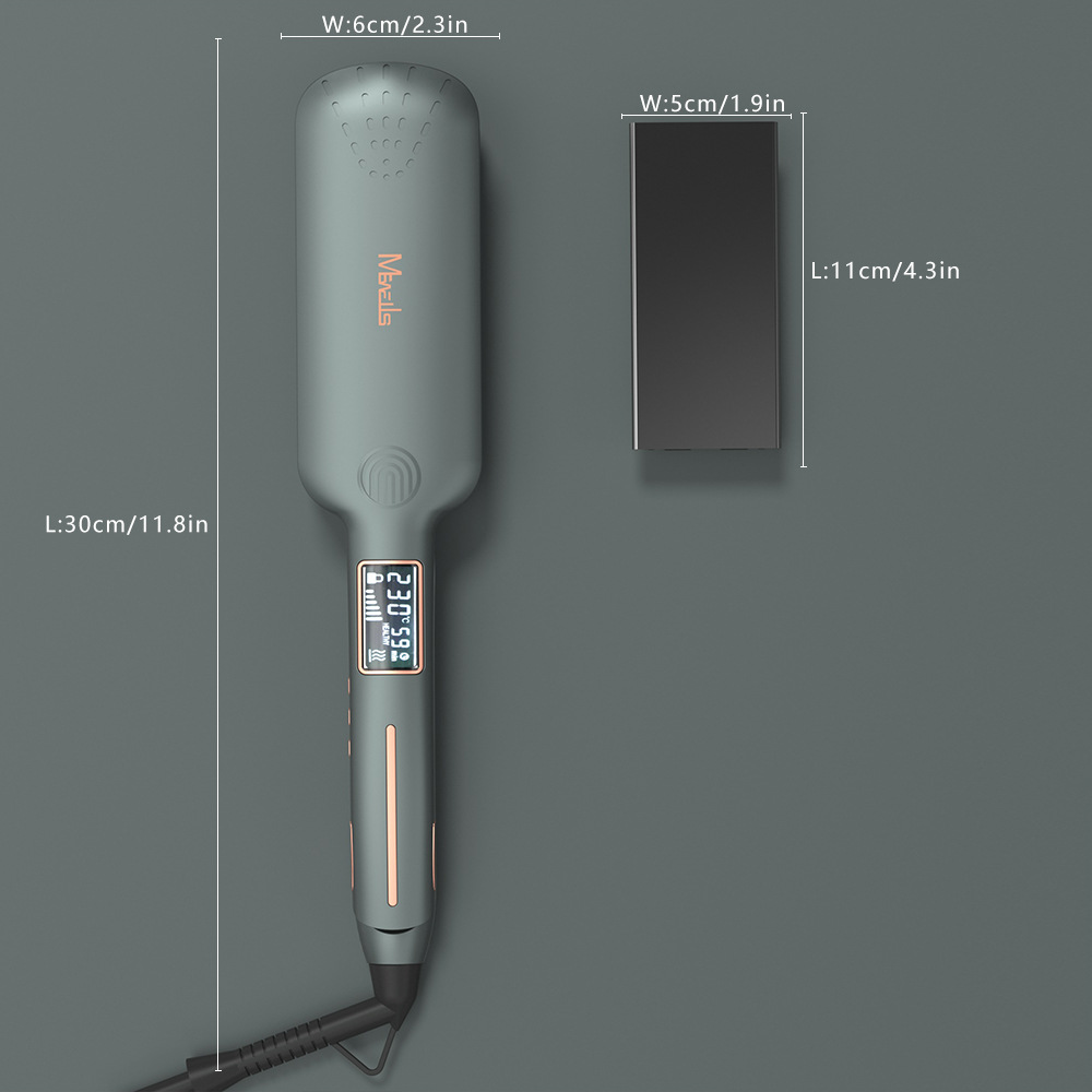 8601L Large screen LCD hair straightener, wide plate thin type hair straightener, Amazon cross-border electric straightener, plug-in electric straightener Application Scenario