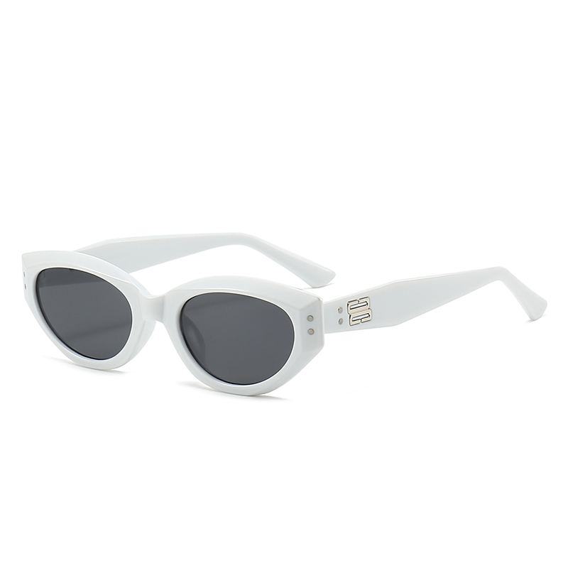Fashion Trend New Ink Frame Korean Elegant Sunglasses Simple Small Frame Cat Eye Street Photo Sunglasses 5448 Item Picture