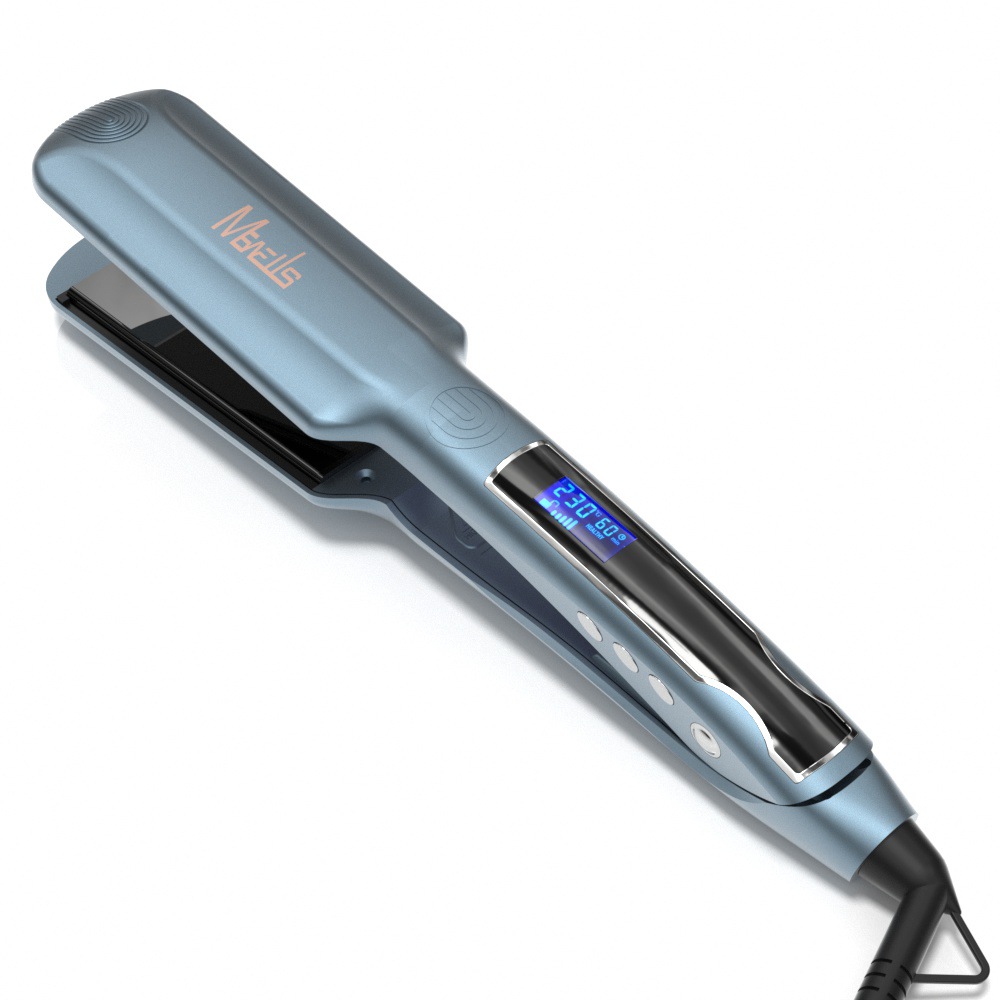 Mewells-8895L Vibrating Hair Straightener, ptc hair straightener plate, LCD digital straightener plate, Hair salon voluming plate pic 6
