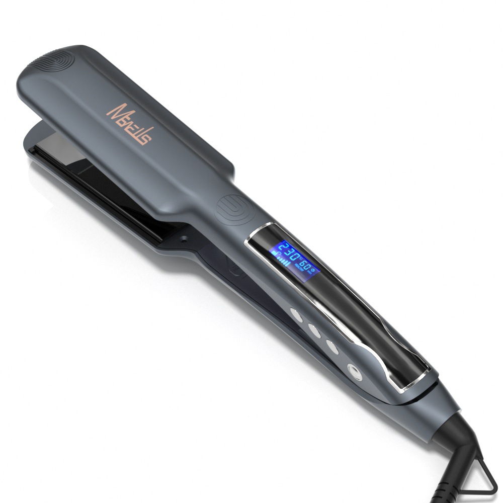 Mewells-8895L Vibrating Hair Straightener, ptc hair straightener plate, LCD digital straightener plate, Hair salon voluming plate pic 8