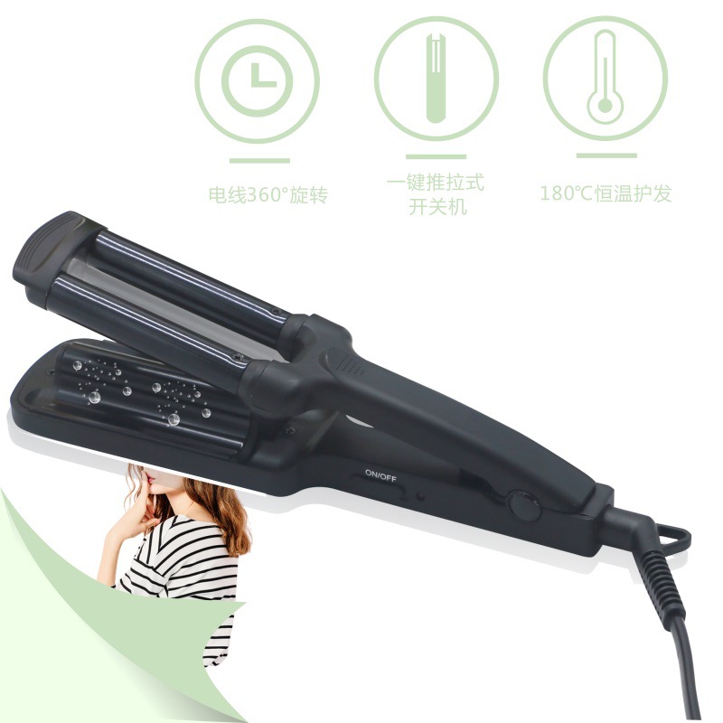 HZ-303 mini three-tube hair curler factory, egg curl hair curler manufacturer, selling hair curlers Item Picture