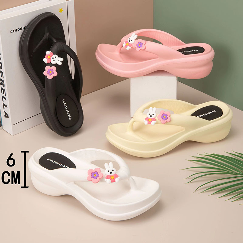 EVA flip-flops for women, summer anti-slip thick-soled flip-flops, fashionable and versatile, custom-made factory Application Scenario