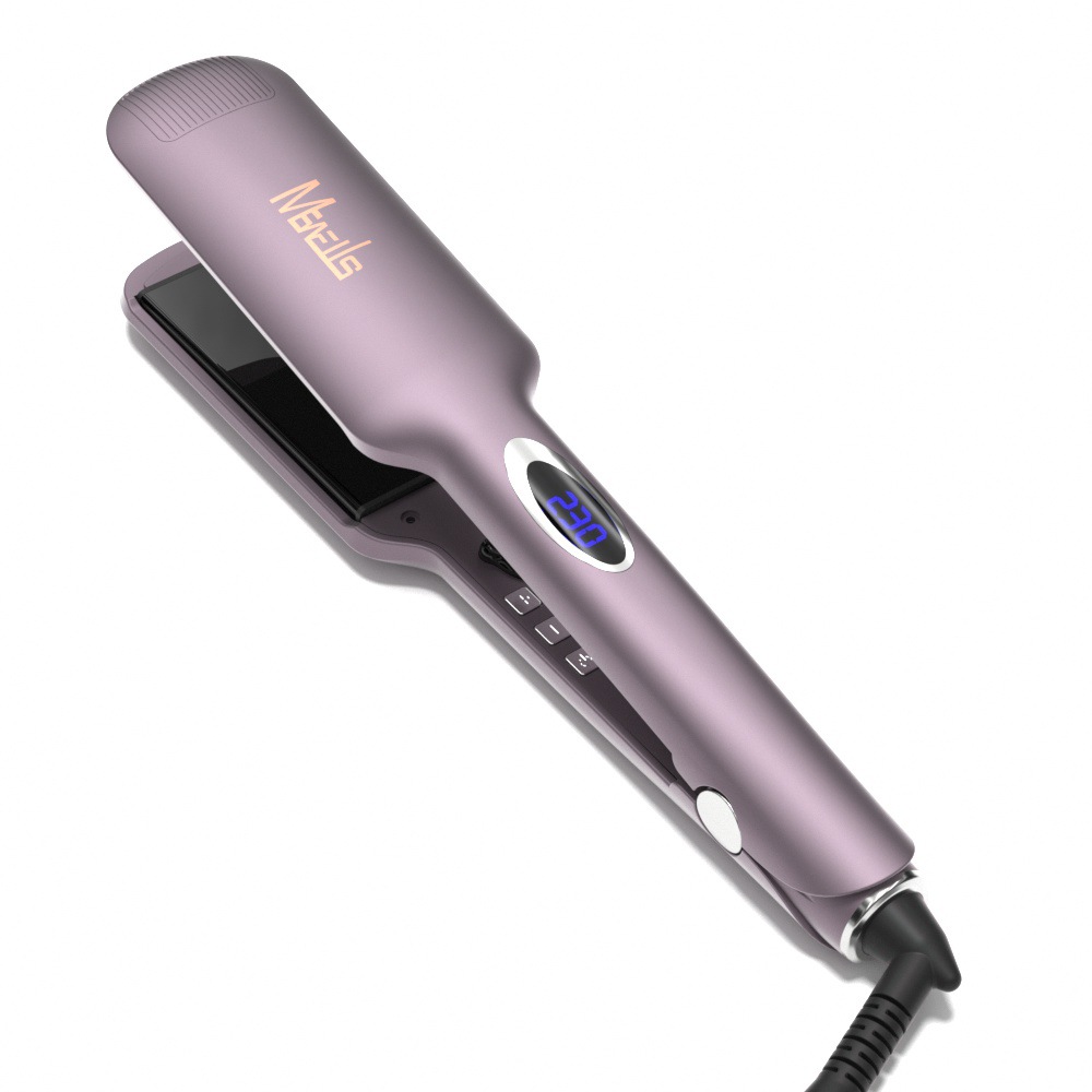 Mewells infrared hair straightener, 5CM wide heating plate, straightener clip, PTC negative ion straightener clip, LCD straightener pic 9