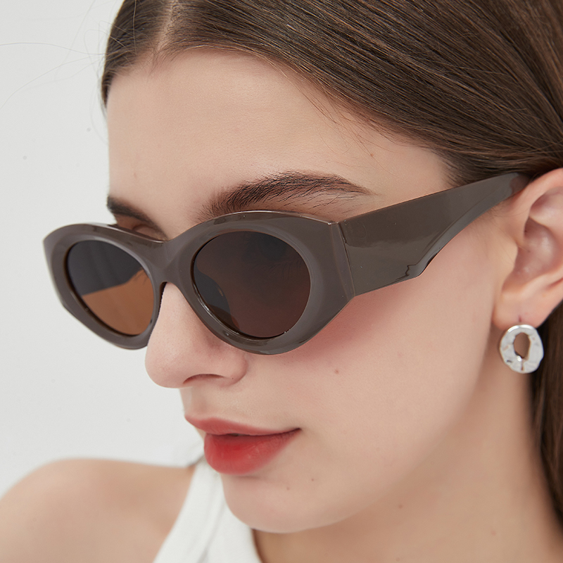 New Cat-Eye Sunglasses Network Red With The Same High-Grade Sense Of Women's Small Frame Fashion Sunscreen Sunglasses Male 5453 Specification drawing