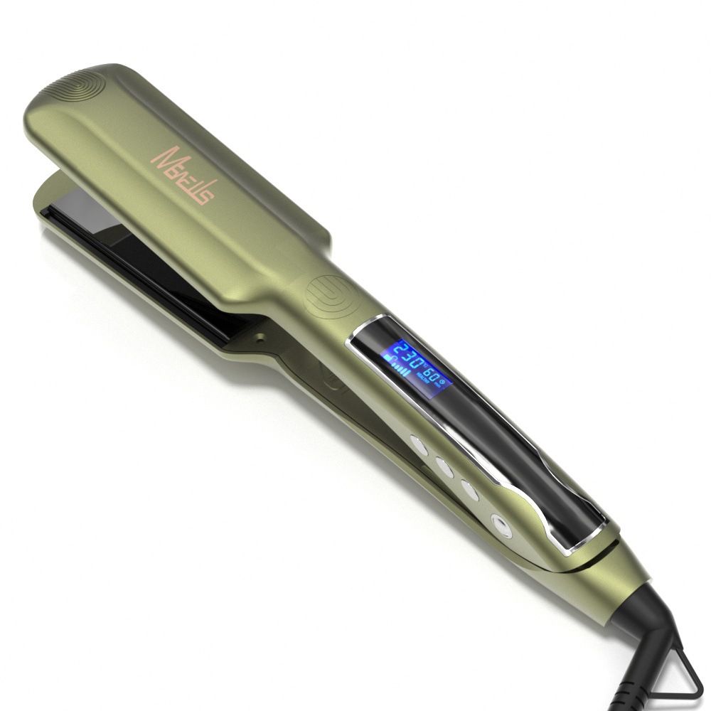 Mewells-8895L Vibrating Hair Straightener, ptc hair straightener plate, LCD digital straightener plate, Hair salon voluming plate pic 10