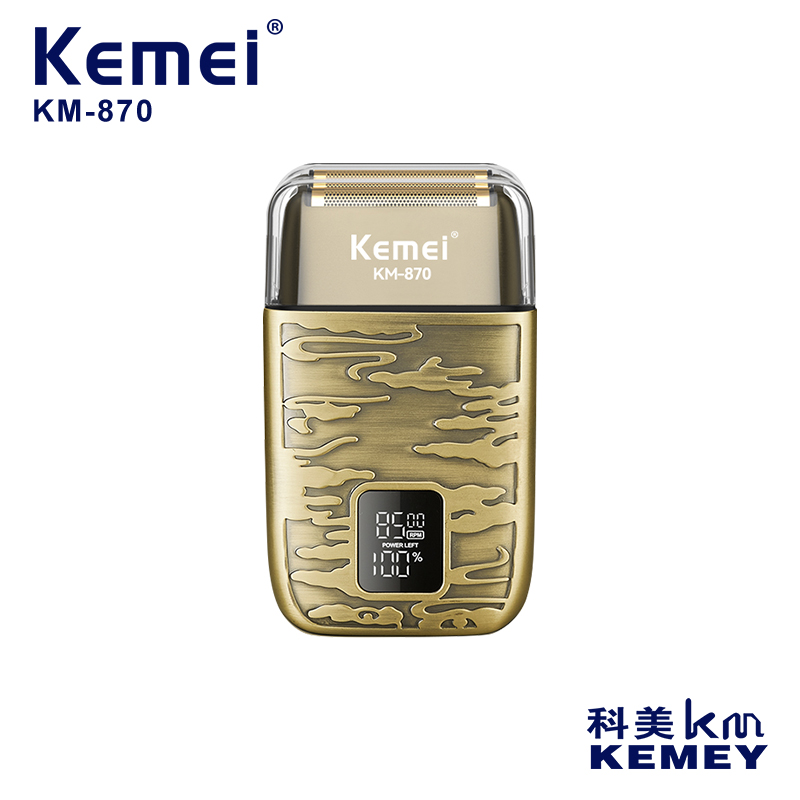 Cross-border manufacturers directly supply KEMEI /KEMEI new full-body washing shaver reciprocating three-speed adjustment mini portable electric shaver KM-870