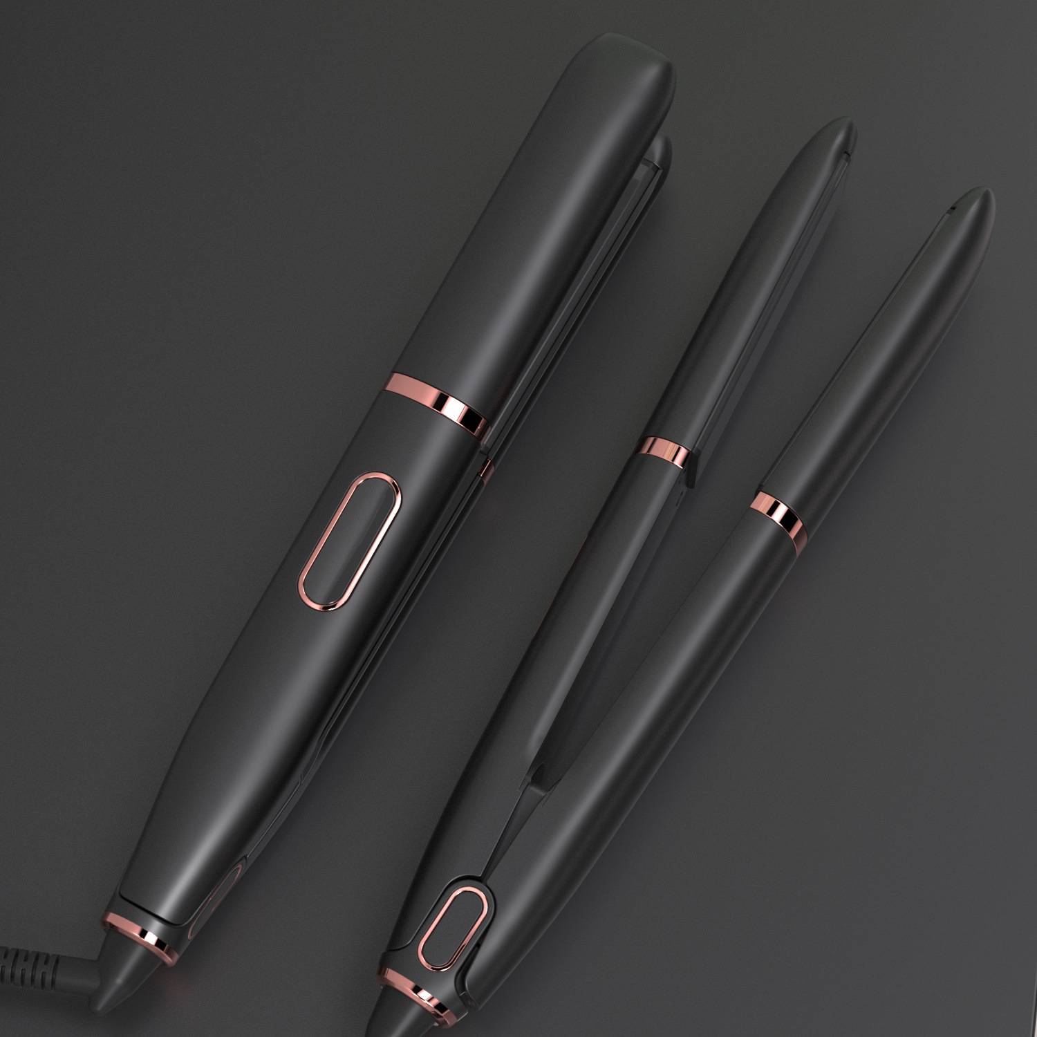 898s ceramic glaze hair straightener, two electric clamps for curling and straightening, MCH hair perming device, LCD liquid crystal, 80-230℃ straight plate clamp details Picture