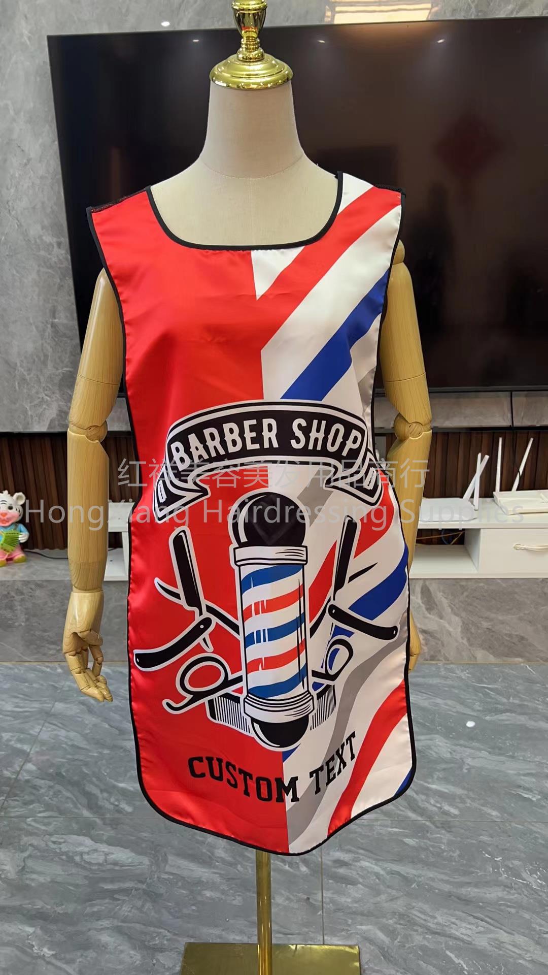 Barber apron cutting tools simple European and American vintage canvas coveralls in stock