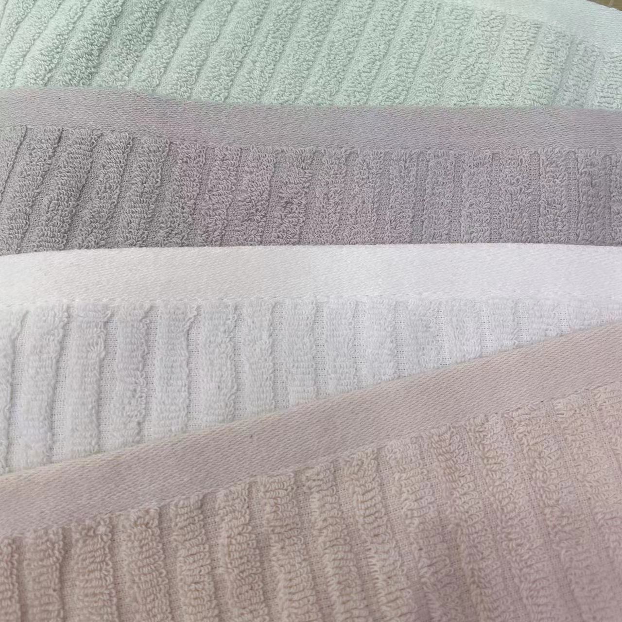 Shenduo vertical dot towels, solid color satin towels, household towels, gift towels Specification image