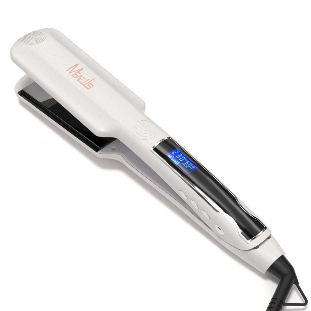 Mewells-8895L Vibrating Hair Straightener, ptc hair straightener plate, LCD digital straightener plate, Hair salon voluming plate pic 5