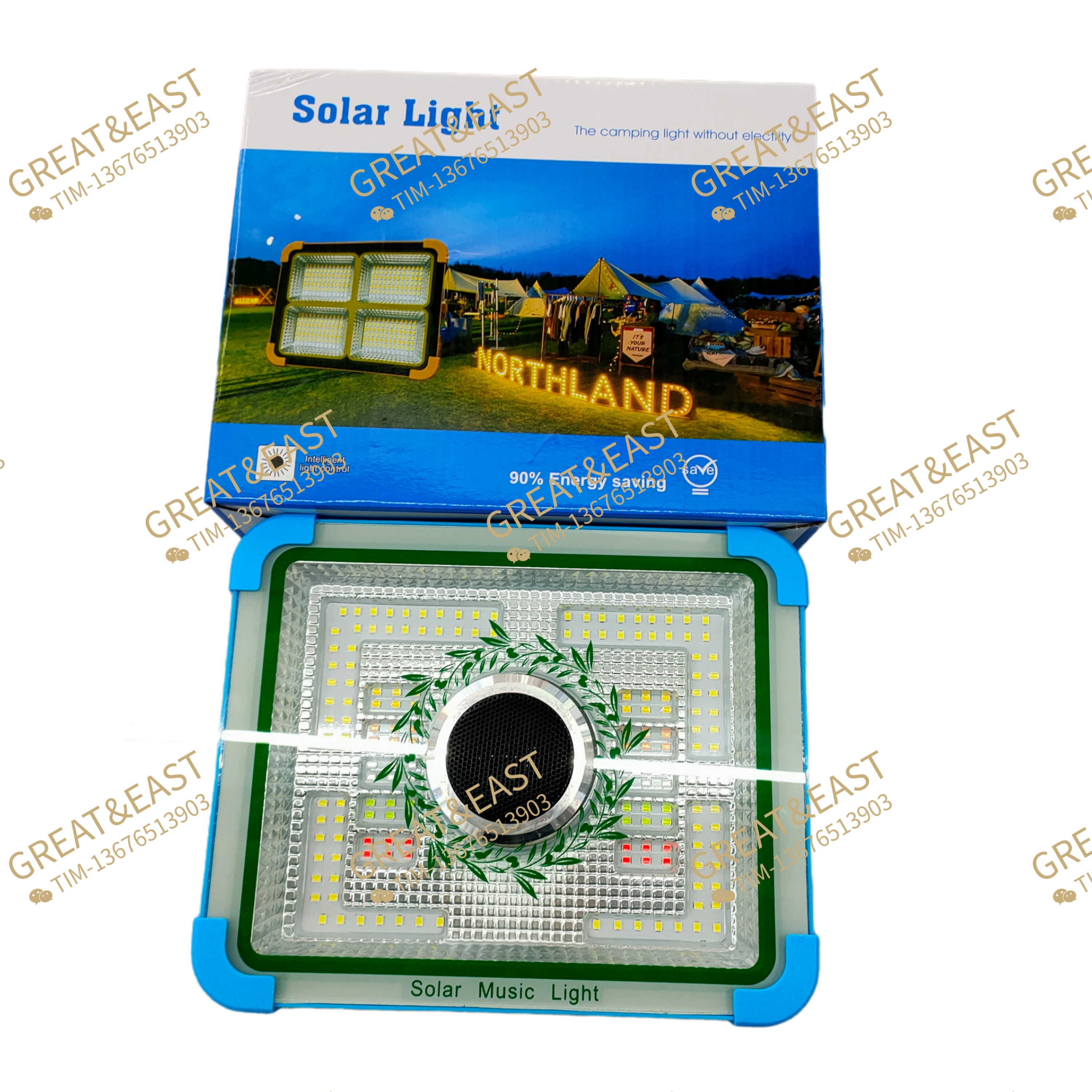 答案：新能源产品/SolarLight/音响手提/太阳能灯/太阳能音响/便携式音响/可携式灯光/环保音响/环保灯光/无线音响产品图