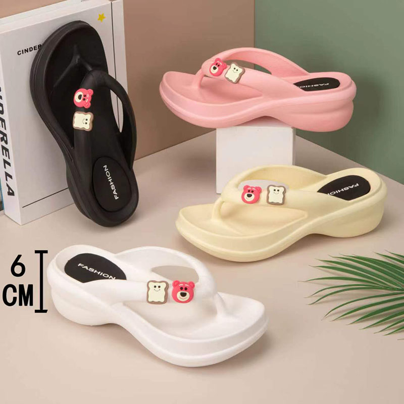 EVA flip-flops for women, summer anti-slip thick-soled flip-flops, fashionable and versatile, custom-made factory Specification image