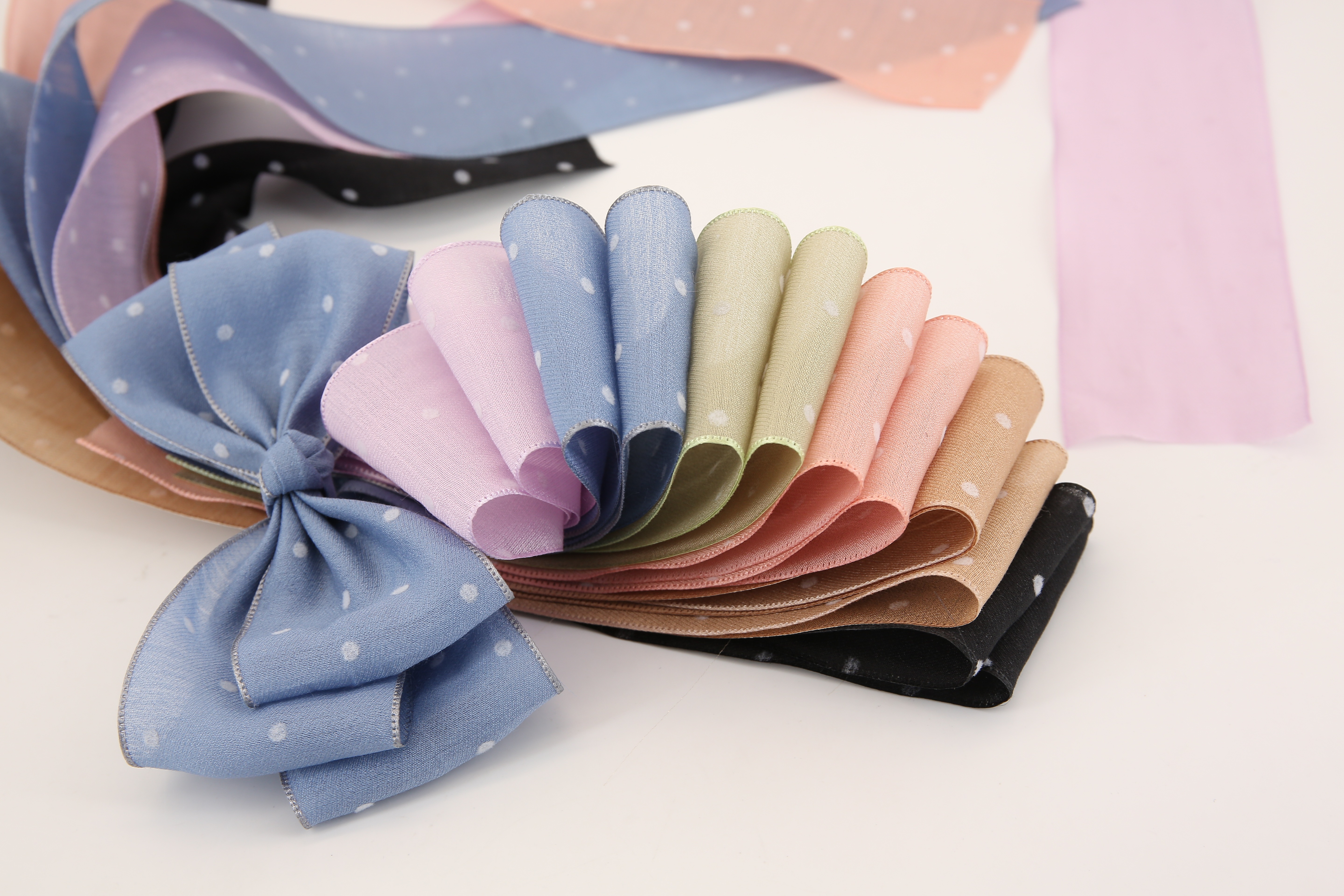 Dingxin Idea Ribbon Clothing Accessories Bow Decoration Colorful Clothing Accessories Manufacturers Direct Sales details Picture